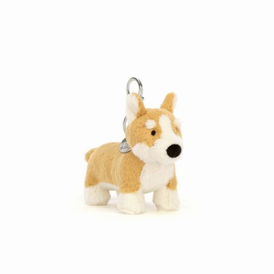 Jellycat Betty Corgi Bag Charm Dog USA | 61034GHBJ